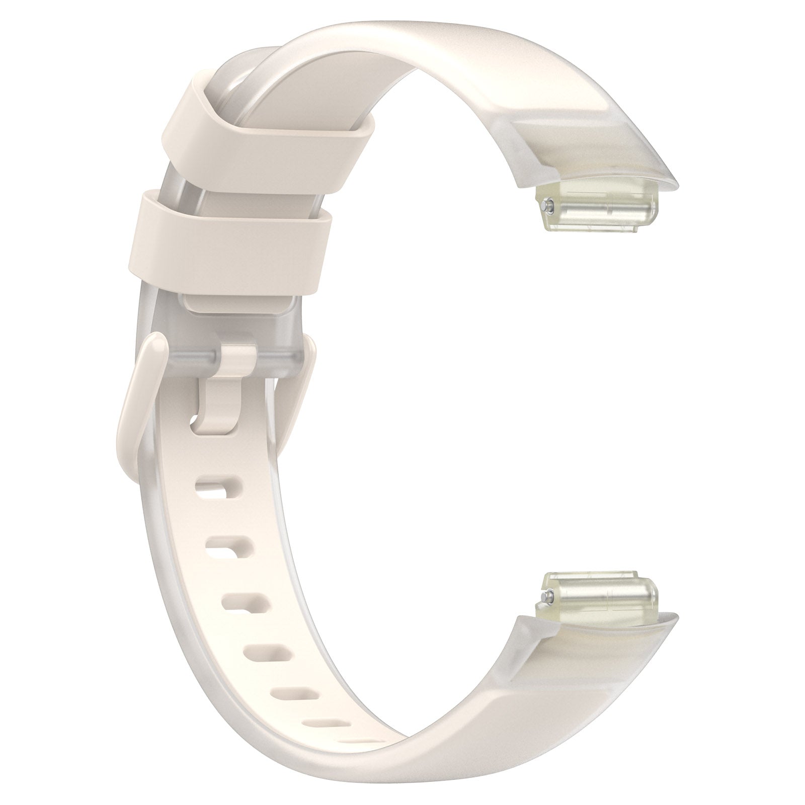 For Fitbit Inspire 3 Silicone Watch Band Dual Color Transparent Wrist Strap For Fitbit Inspire 3 Silicone Watch Band Dual Color Transparent Wrist Strap